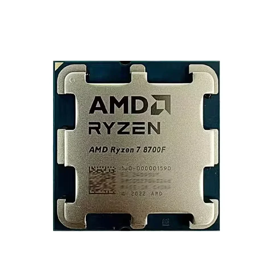 새로운 AMD R7 8700F Ryzen 7 8700F 8코어 16스레드 5GHz 데스크탑 컴퓨터 프로세서 (AM5 소켓 CPU)