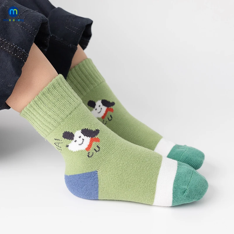 5 Pair/Lot Jacquard Cotton Kids Girl Christmas Socks