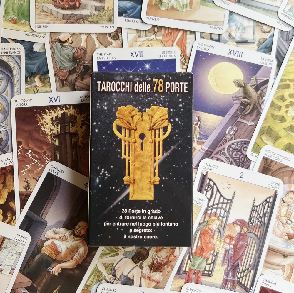 Tarot of the tarocchi delle 78 Doors tarot cards board games English version tarot deck