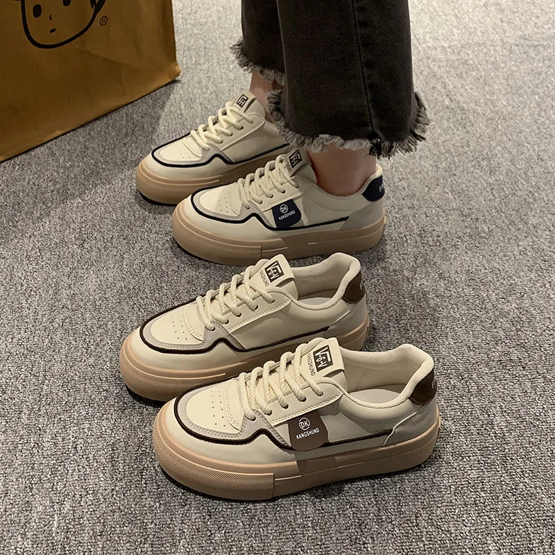 여성용 캐주얼 스니커즈, 가황 신발, 고품질 플랫 슈즈, 여성 워킹 플랫폼 슈즈, 새로운 패션