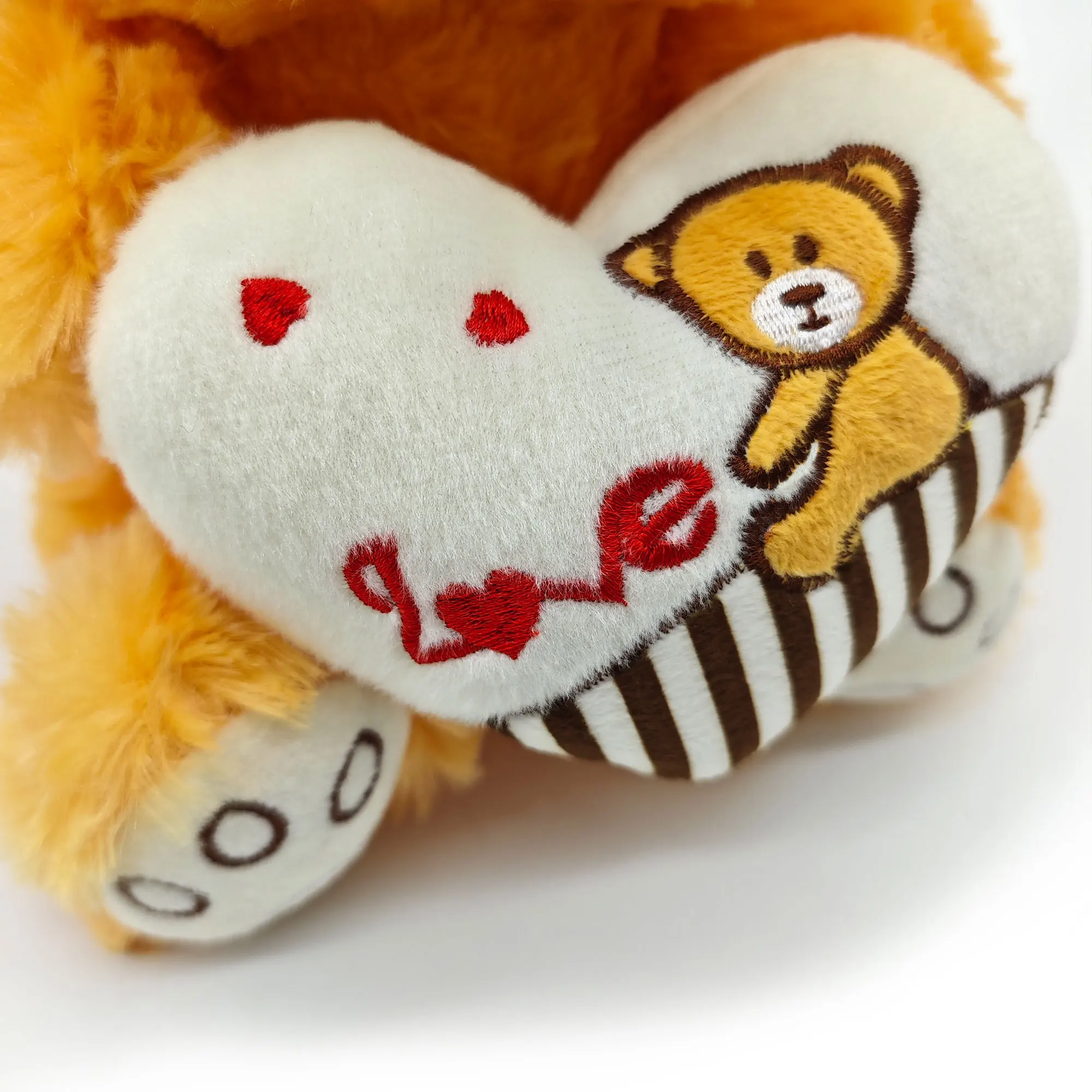 25cm Cute Plush Doll Bear with Love Say what you want to say to sleep pillow doll Wedding Party Decoration Birthday Gift 3