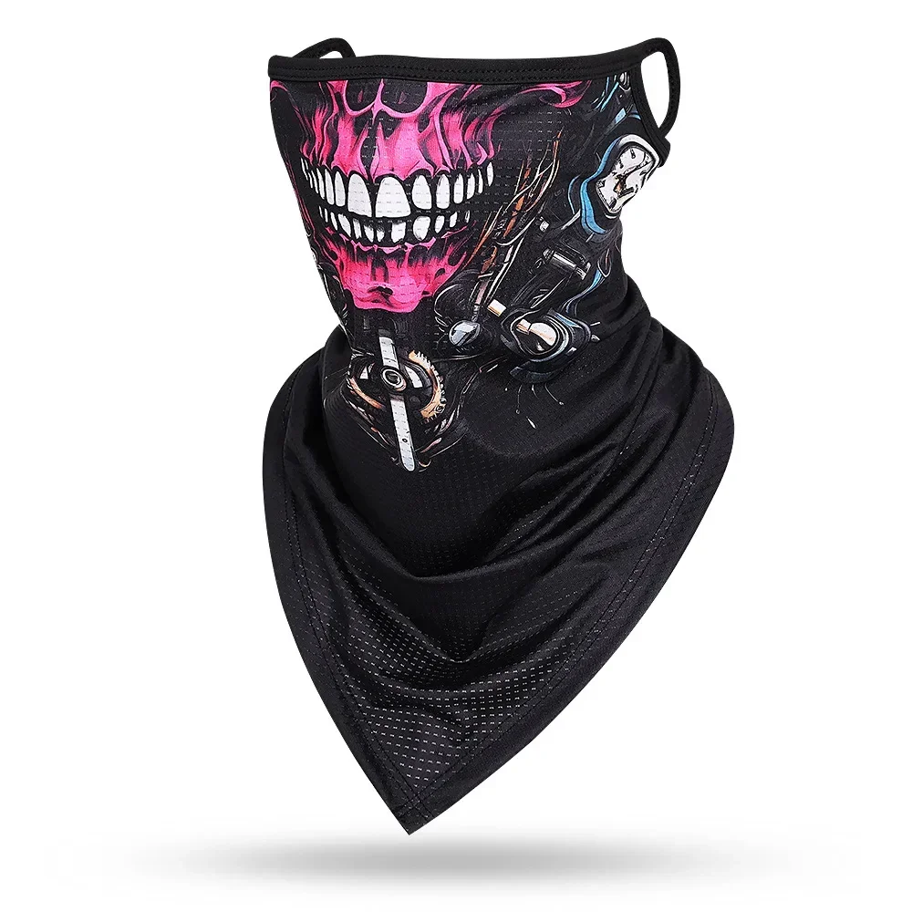 New 3D Skull Face Scarf Balaclava Earloop Anti-UV Dry Quick Ice