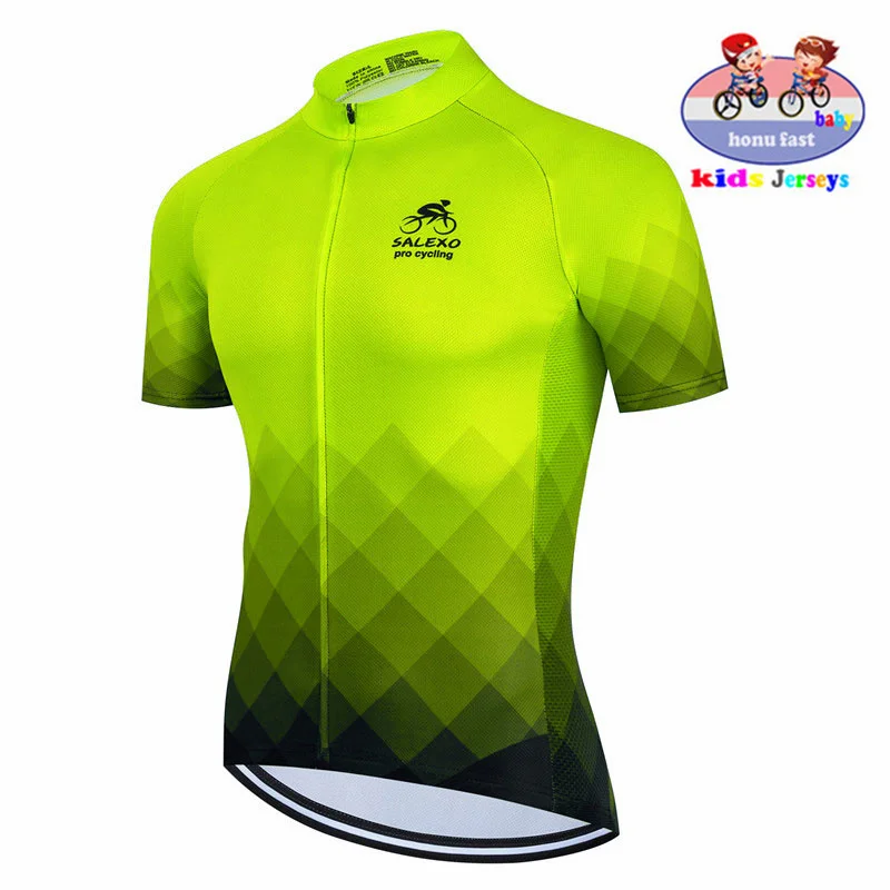 équipement Vélo Maillot Cyclisme Enfant YFPICO - Manches Courtes Et Cuissard Rembourré, Anti-UV, Respirant Vêtement Cycliste Anti-UV