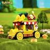Pokemon Car Classic Anime  Center House Pikachu Mewtwo Charizard Venusaur Building Blocks Bricks Sets Model DIY Toy For Gift 2