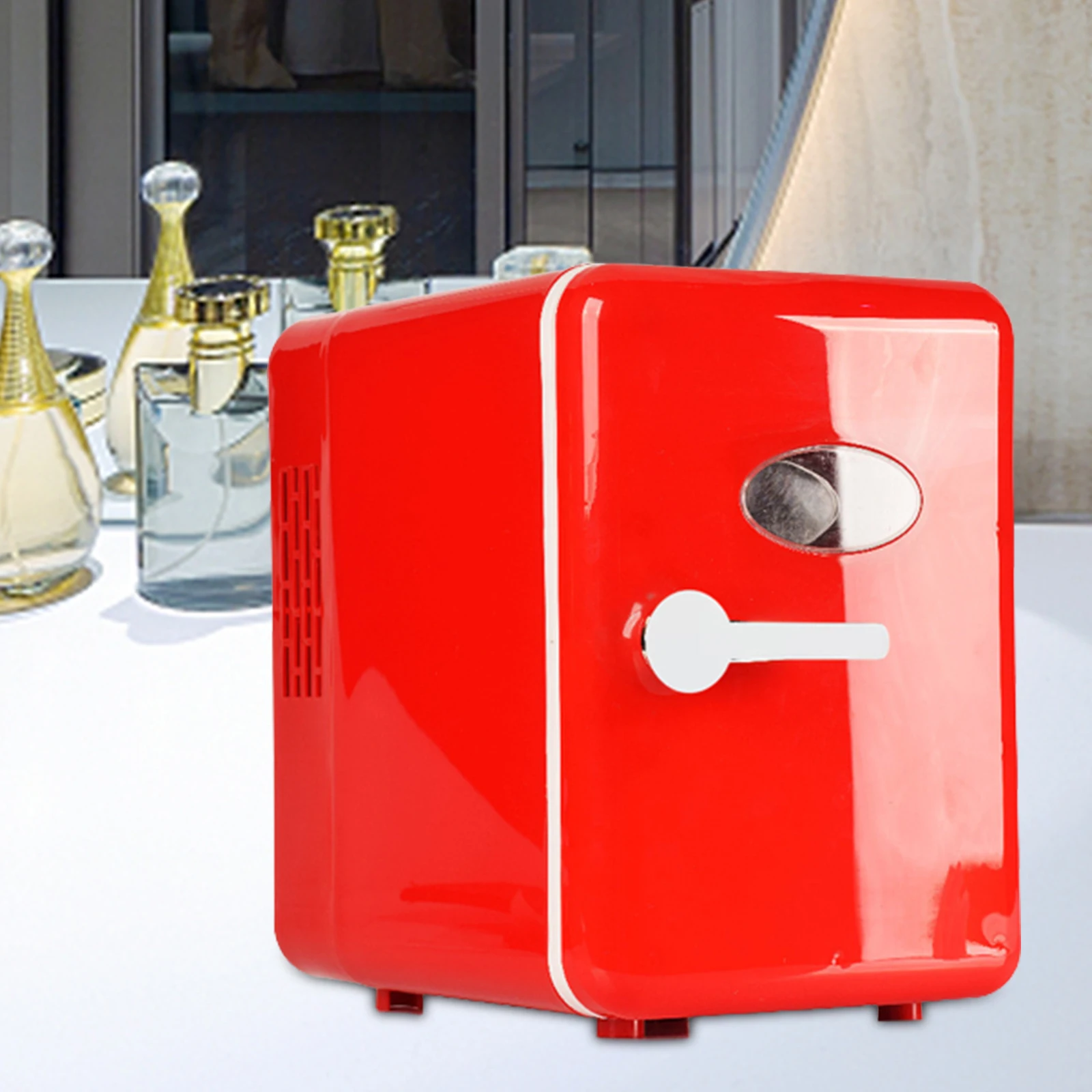 Mini Fridge 6L Drinks Fridge Small Refrigerator USB Portable for Drinks Skincare Lunch for Car Truck Travel Cooler Home
