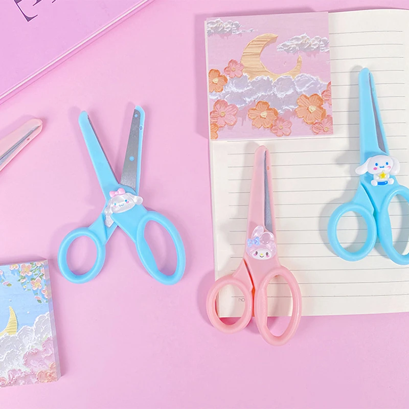Cartoon Animal Safety Round Head Plastic Mini Scissors Kids Paper Cutting  Tool Student Creative Stationery School Office Supply - AliExpress