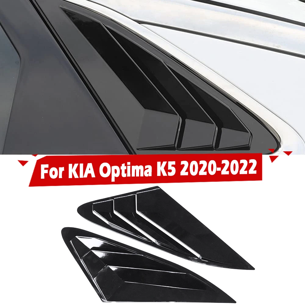 

Pair Car Rearview Side Window Louvers Air Vent Scoop Shades Cover Decor Trim Fit For KIA K5 2020 2021 2022 Accessories