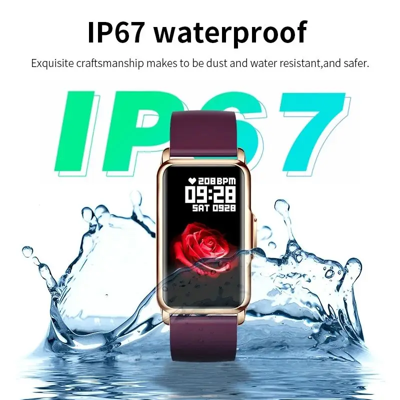 LIGE Men Smart Band Women Watch 1.47 inch Full Touch Heart Rate Sports Fitness Smartwatch For Android IOS Smart Bracelet Ladies