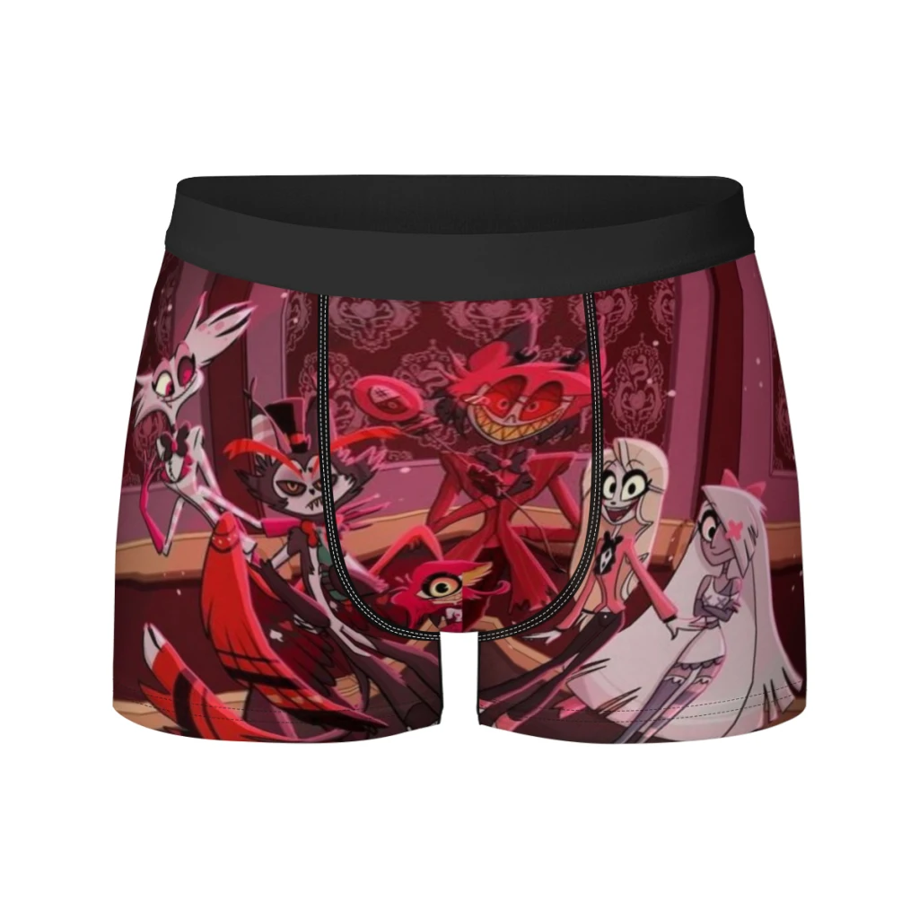 thumbnail image 1 of Hazbin-Hotel Calzoncillos tipo bóxer de seda transpirables para hombre, elásticos, 3D, 1 of 4