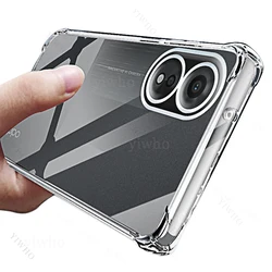 Ultra Slim Clear Soft Phone Case - Transparent Back Cover (For Oppo A38)