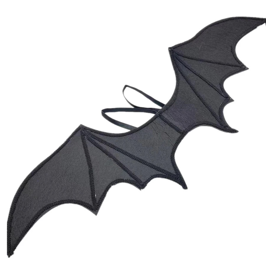 Halloween Bat Wings Demon Handmade Lace Big Bat Harness Wings Show Off The Costume For The Holiday halloween mask props anime cosplay props superhero cosplay props
