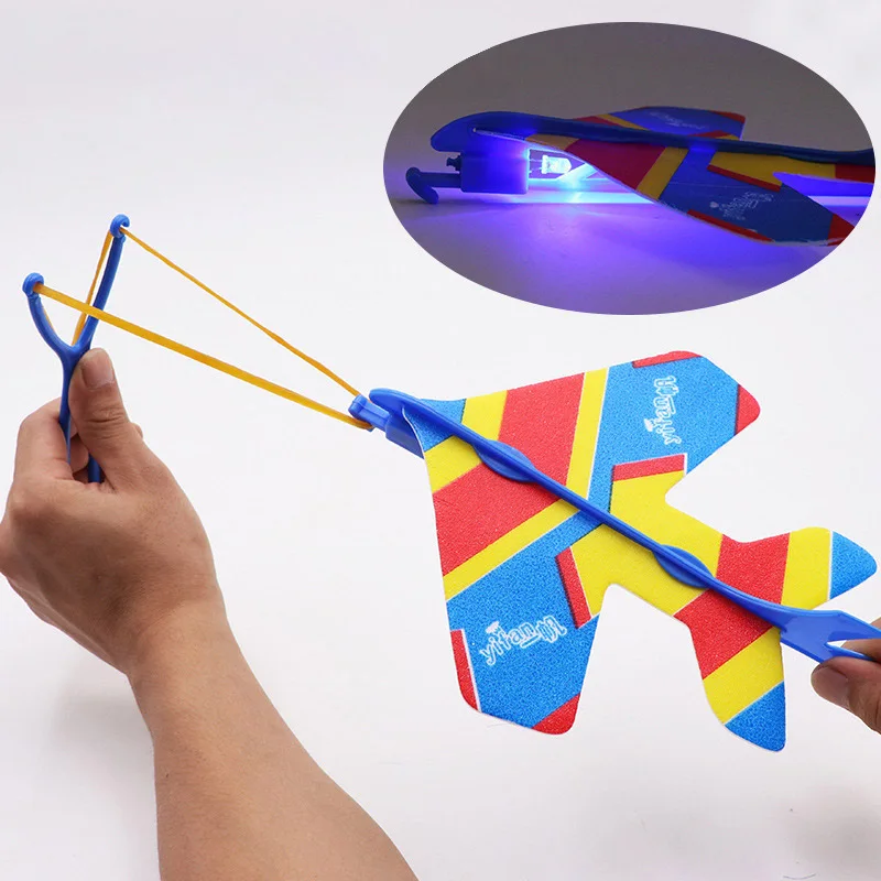 

DIY Led Light Catapult Airplane Launcher Christmas Decoration Light Quickly Fast Catapult Flying Toy Childrens Gift Ehzanime