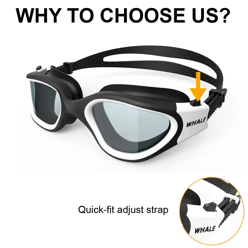 Adult Anti-fog UV Protection Lens Men Women Clear Lens Swimming Goggles Waterproof Adjustable Silicone Swim Glasses in Pool 6