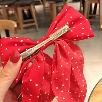25 Style Korean Dots Floral Big Bow Hair Clip 1