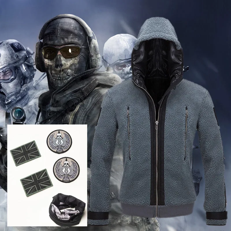 Cosplay Game Call Of Duty Costume Ghost Battle Suit Hoodies TF 141 Team  Uniform