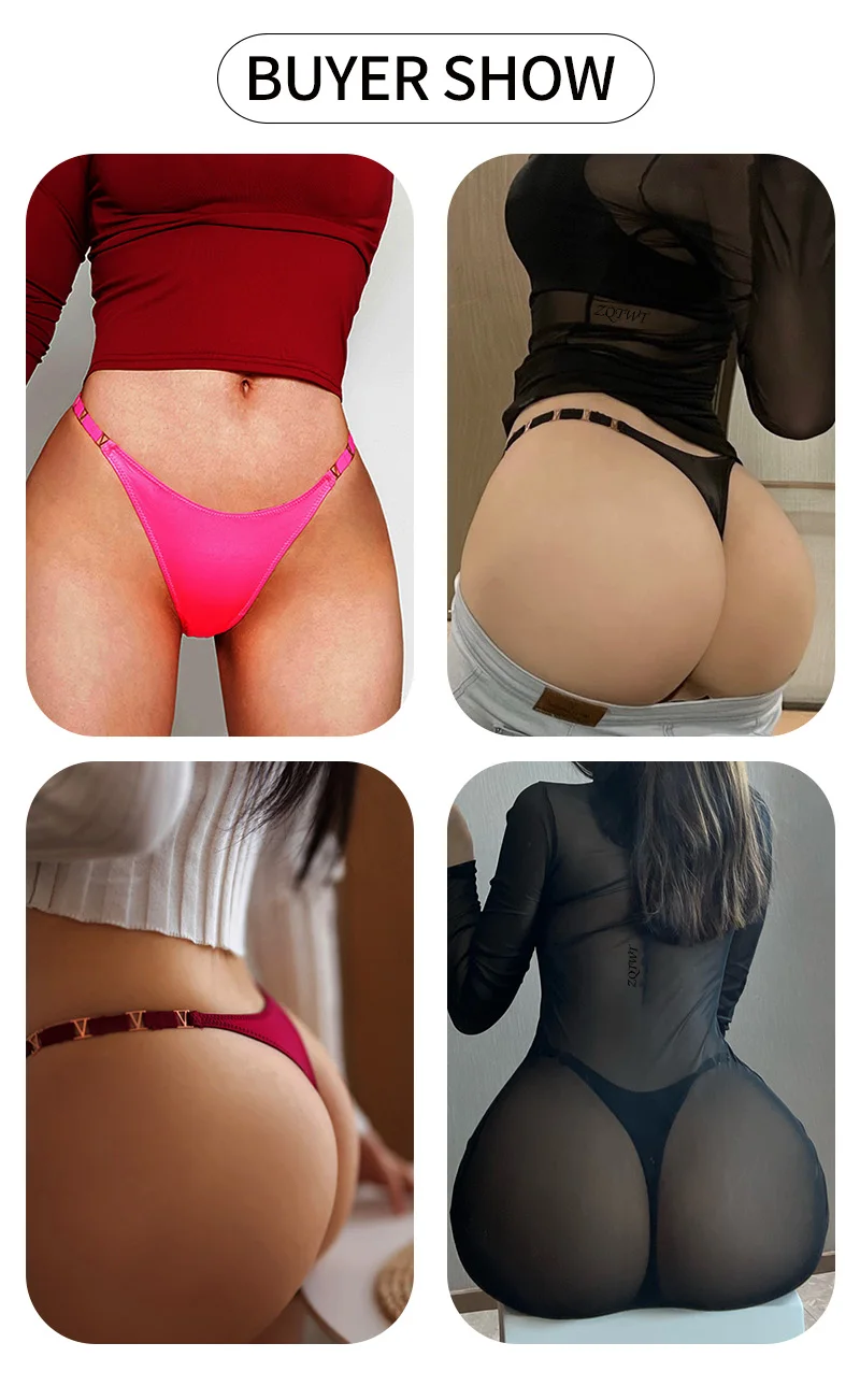 Nahtlose Sexy Tanga Frauen Unterwäsche Slips Höschen Zebra Blume Low Rise Luxus Metall Schnalle G String Bikini Mädchen Weibliche Höschen – Detail 2
