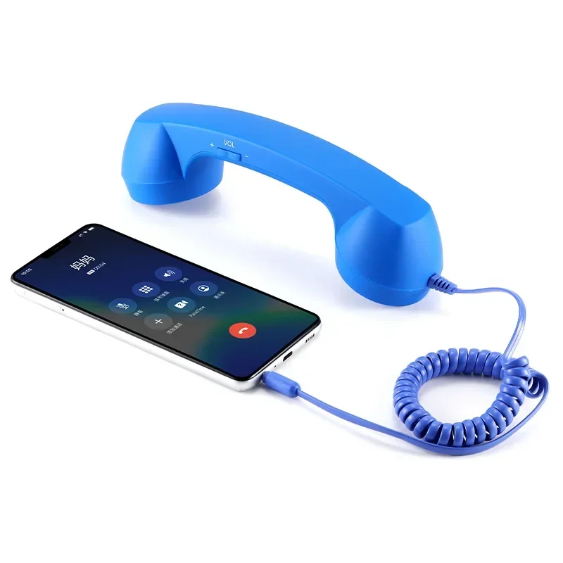 Ricevitori telefonici retrò da 3,5 mm Ricevitori telefoni cellulari per iPhone/iPad/Samsung PC Cuffie classiche portatili - immagine 2