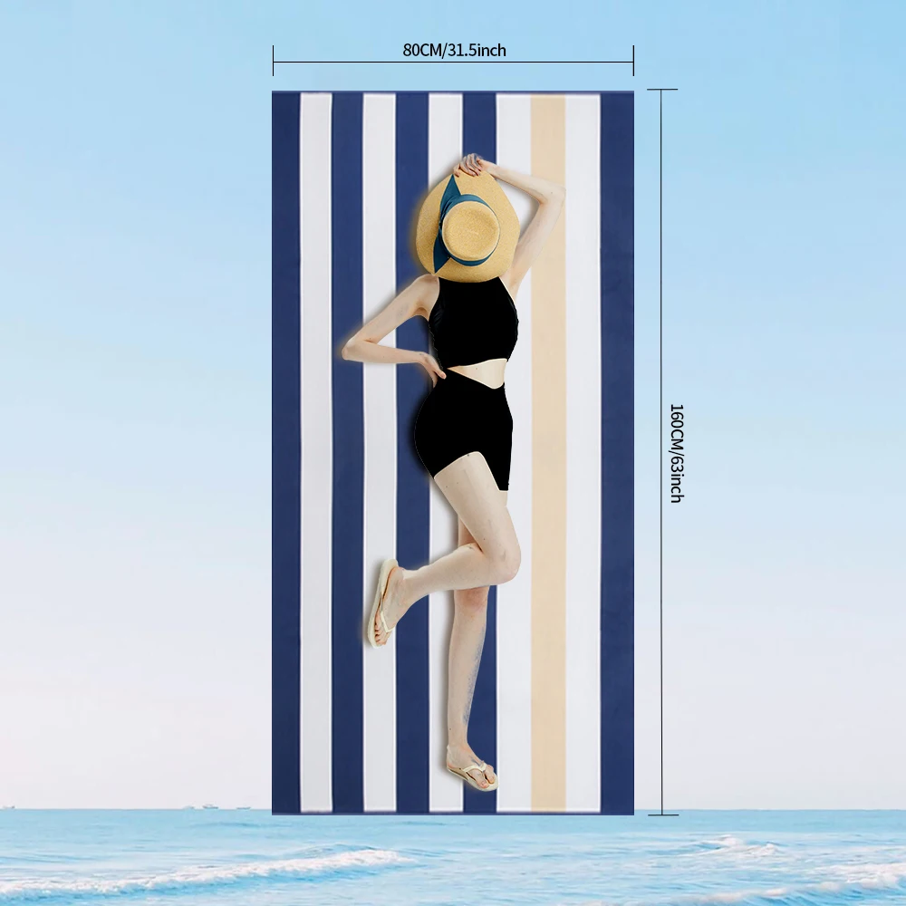 Toalla de playa de microfibra antiarena muy absorbente_voghion.com