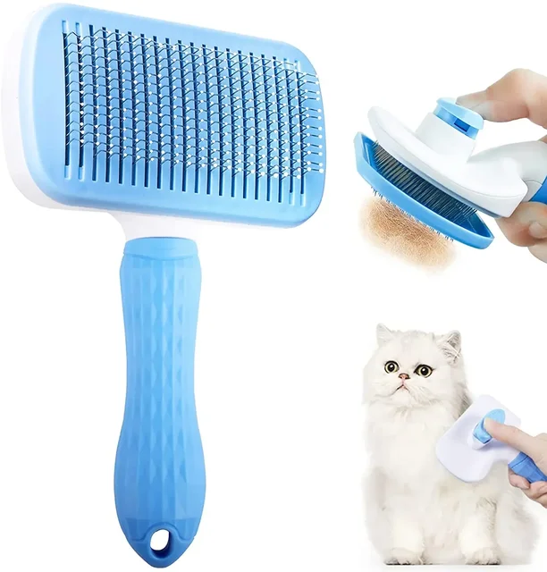 Dog Hair Remover Brush Cat Hair Grooming and Care Comb for Long Hair Dog Pet Removes Hairs Cleaning Bath Brush Pet Supplies 2
