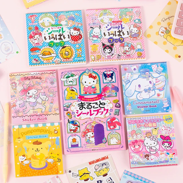 24PCS Cute Sanrio Sticker Book Handbook Material Stickers Kuromi Hello  Kitty Cinnamoroll Cartoon Deco Stickers Decals Kids Toys - AliExpress