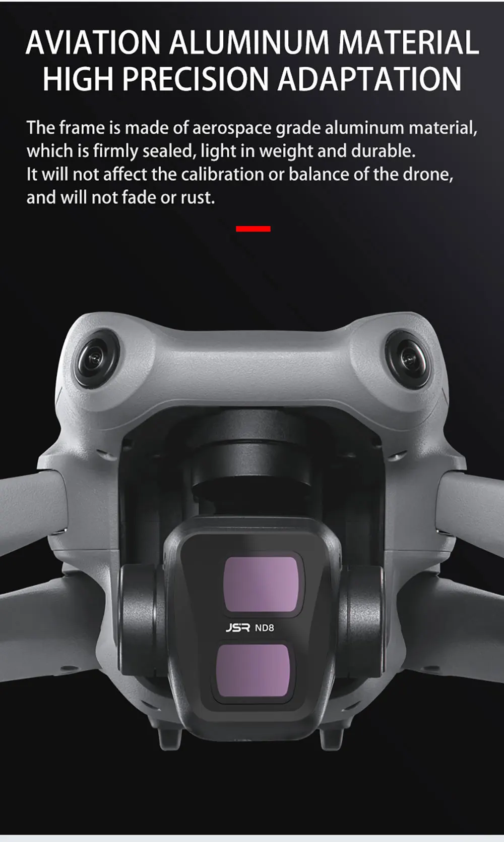 Description Picture 4 of itemND Filter For DJI Air 3 Filters Set Lens Gimbal Protector Camera ND8/16/32/64/1000 UV Waterproof Polar CPL Air3 Accessories