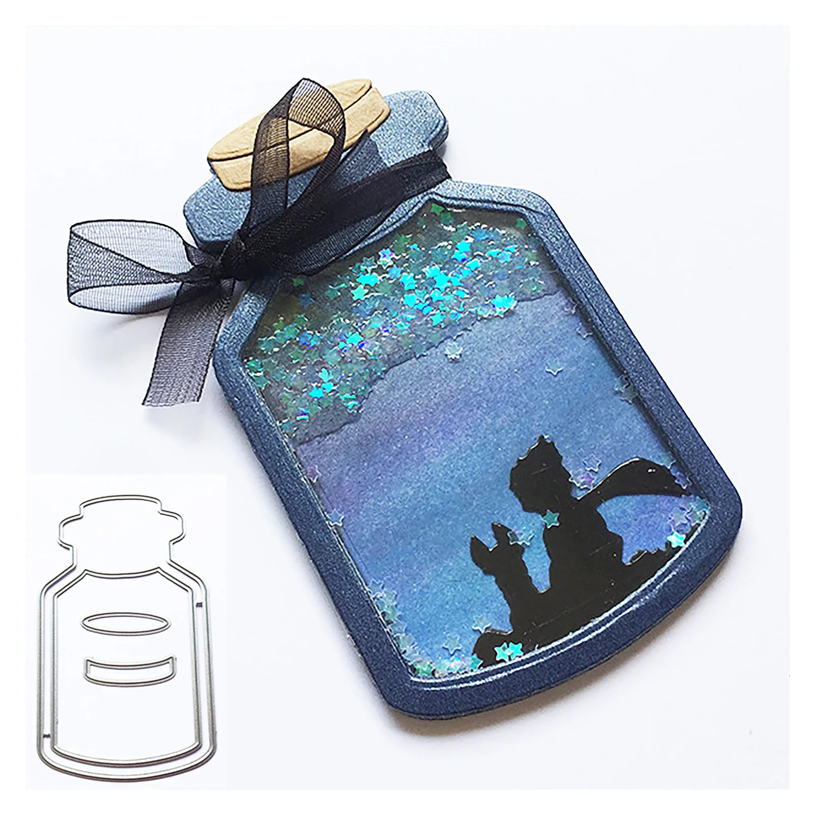 New Wish Bottle Cup Metal Cutting Dies For Diy Scrapbooking Album Paper Card Decor Craft Goffratura