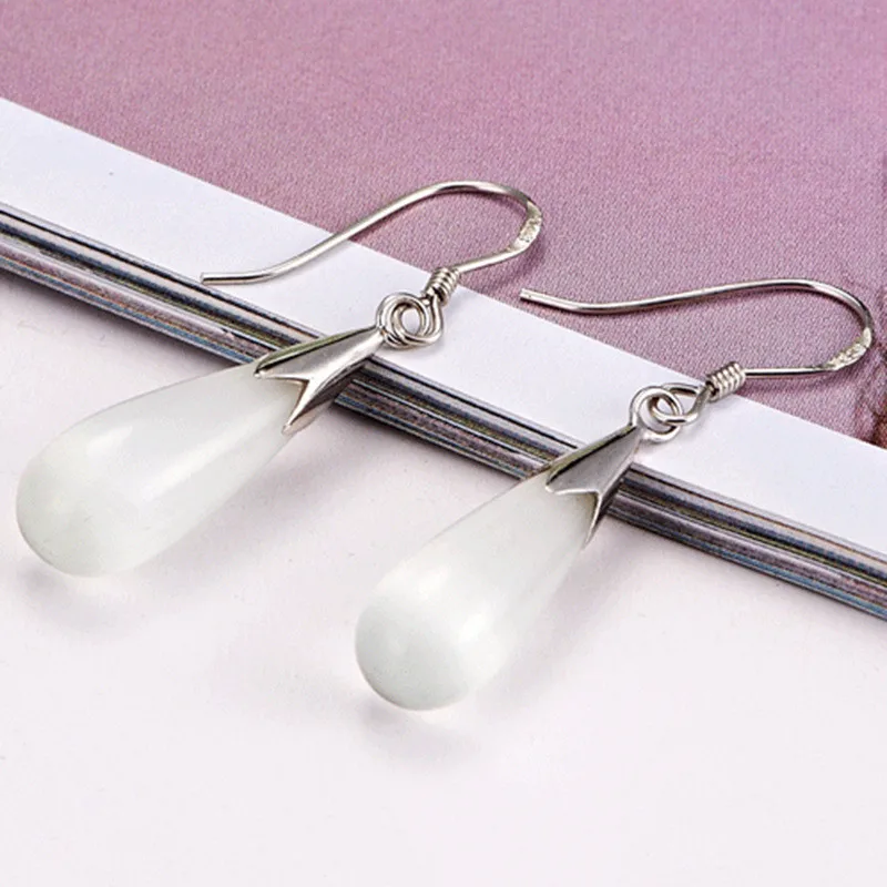 Game Final Fantasy Tifa Lockhart Earrings Women Girl Cosplay Drop Earring Imitation Pearl Ear Clip Jewelry Ear Studs Gift