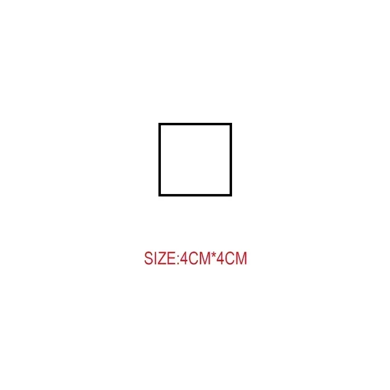 square 4x4cm