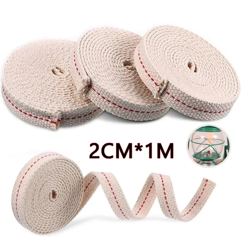 Flat Cotton Wick for Oil Lamp 1M