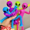 Suction Cup Telescopic Tube Alien Toys Variable Decompression Kids Early Education Puzzle Toys Fun DIY Interactive Game Props 1