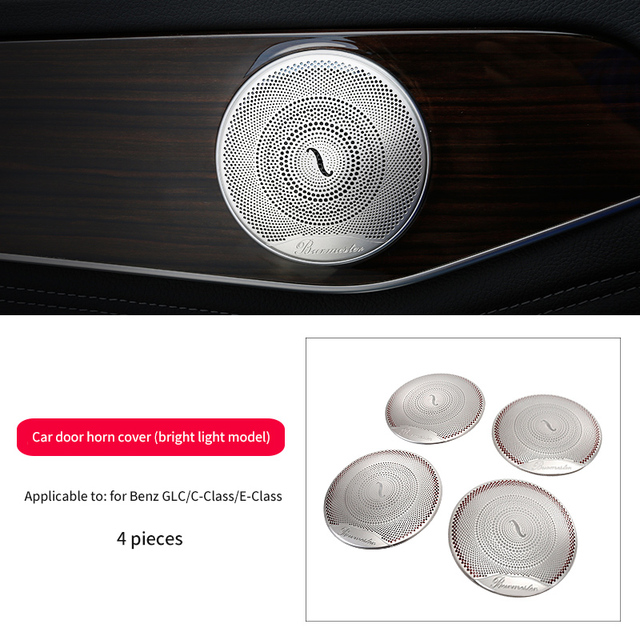 Car Audio Speaker Cover Trim Door Loudspeaker Cover Trim Car Accessories for Mercedes Benz E/C/GLC Class W213 W205 X253