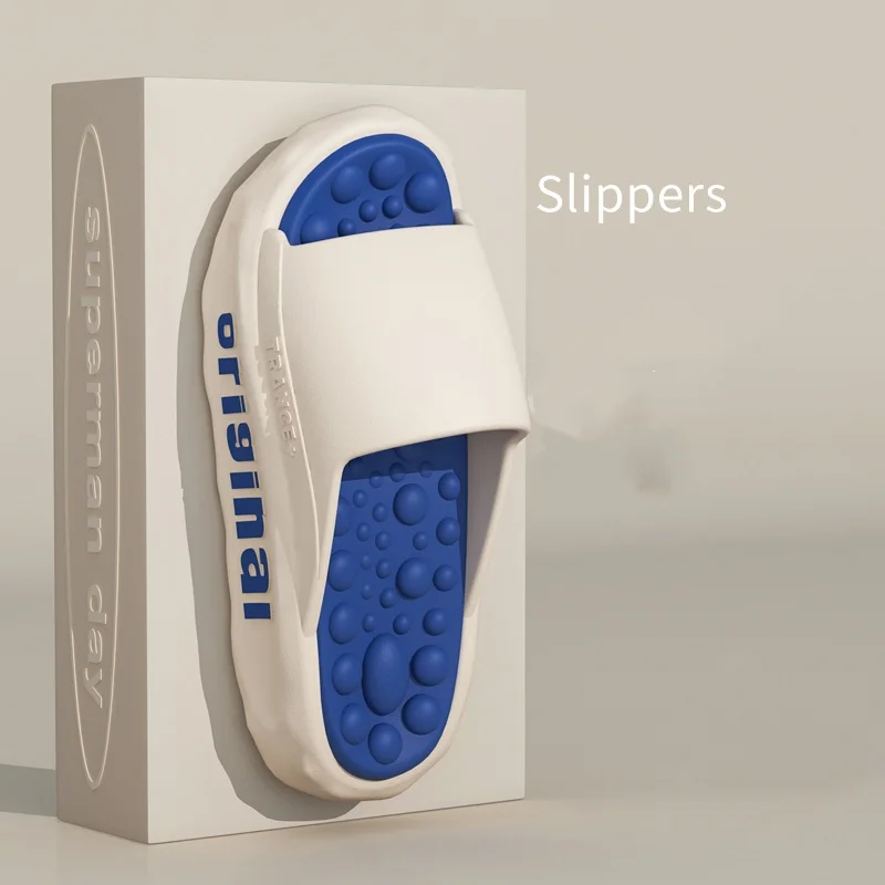 Fashion Men Slippers Non-Slip Sandals Thick Soft Platform House Shoes Male Indoor Outdoor Shower Bathroom Slipper Casual Shoes — view 4