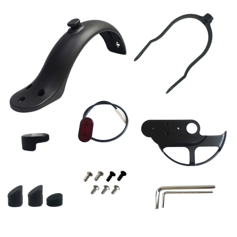 

Scooter Mudguard Bracket Kit Scooter Mud Fender Shock Absorber Guard Taillight For Xiaomi M365 Pro Accessories