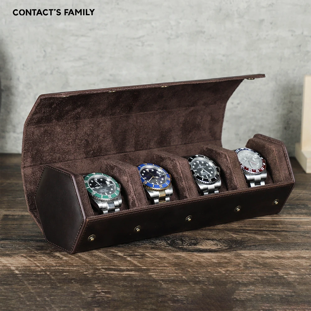 Vintage-Genuine-Leather-Watch-Roll-Box-1-2-3-4-6-8-Grids-Watch-Travel ...