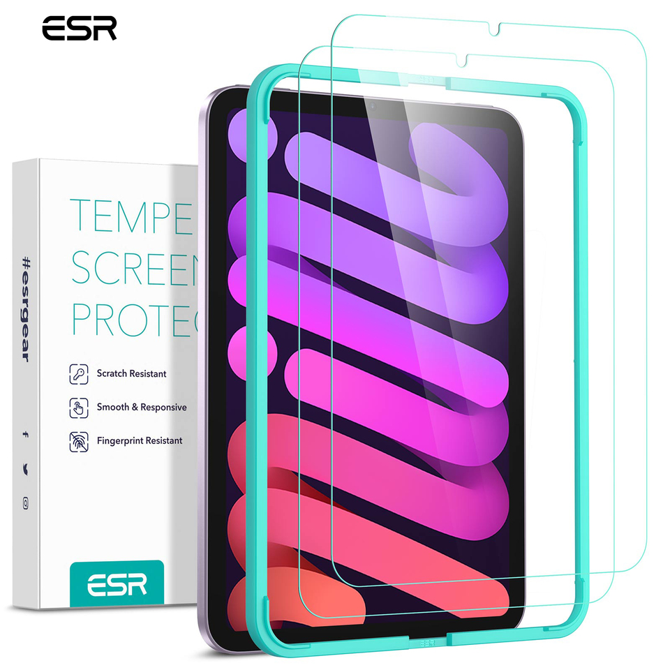ESR Screen Protector for iPad 11/10(2025/2022) Pro 11/12.9 (2018-2022)Tempered-Glass Film with Frame For Mini 7/6 Air 5/4