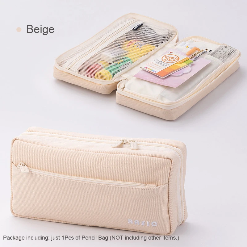 Astuccio in tela Astuccio per studenti Astuccio per monete Borsa per cosmetici Organizzatore di cancelleria per ufficio per materiale scolastico per ragazze adolescenti  21
