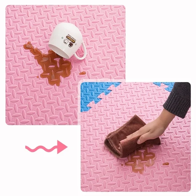 16pcs Foam Baby Play Mat Puzzle Mat Kids Interlocking Exercise Tiles Rugs Puzzle Floor Tiles Toy Carpet Soft Carpet 30*30*1cm 5