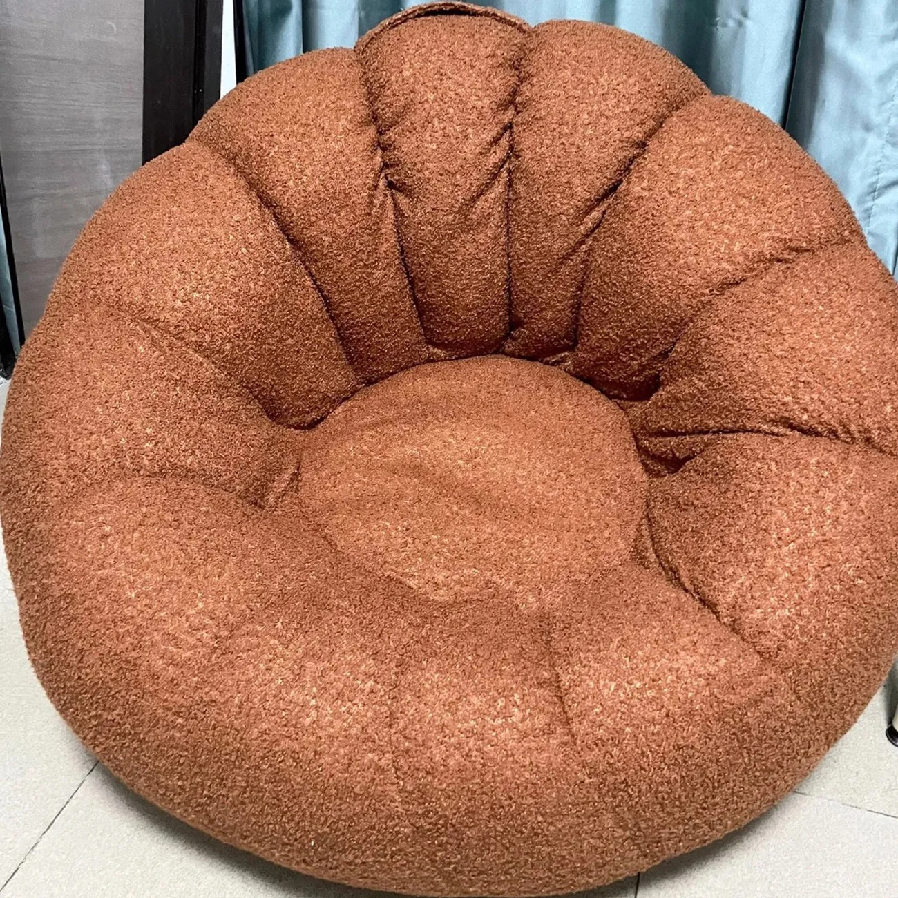 Brown lamb wool