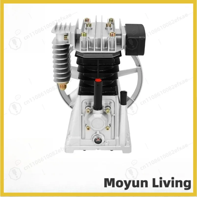 3HP 960RPM 에어 컴프레서 펌프 헤드(벨트 풀리 포함) 2 실린더 10Bar ..
