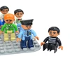 Big Size Figures Building Block Doll Family Farmer Pirate Worker Doctor Policemen Large Brick Compatible Build House Duploes Toy 2