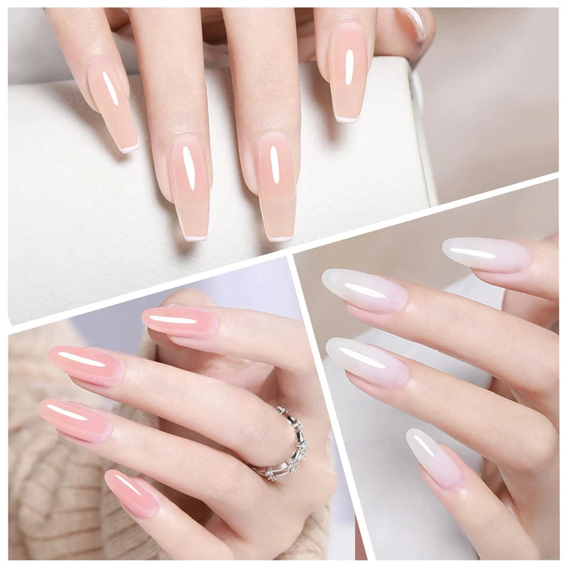 Gel Nail Polish CHUNSHU 6 IN 1 Extension Gel 15ML Builder Nail Gel In A Bottle Semi Permanent Rubber Base Coat Self-leveling UV Construction