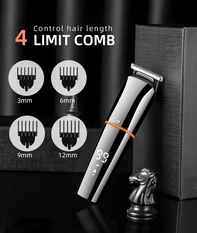 Description Picture 2 of itemKIKIDO 6 in 1 Rechargeable Hair Trimmer Waterproof Hair Clipper Electric Shaver Beard Trimmer Mens Styling Tools Shaving Machine