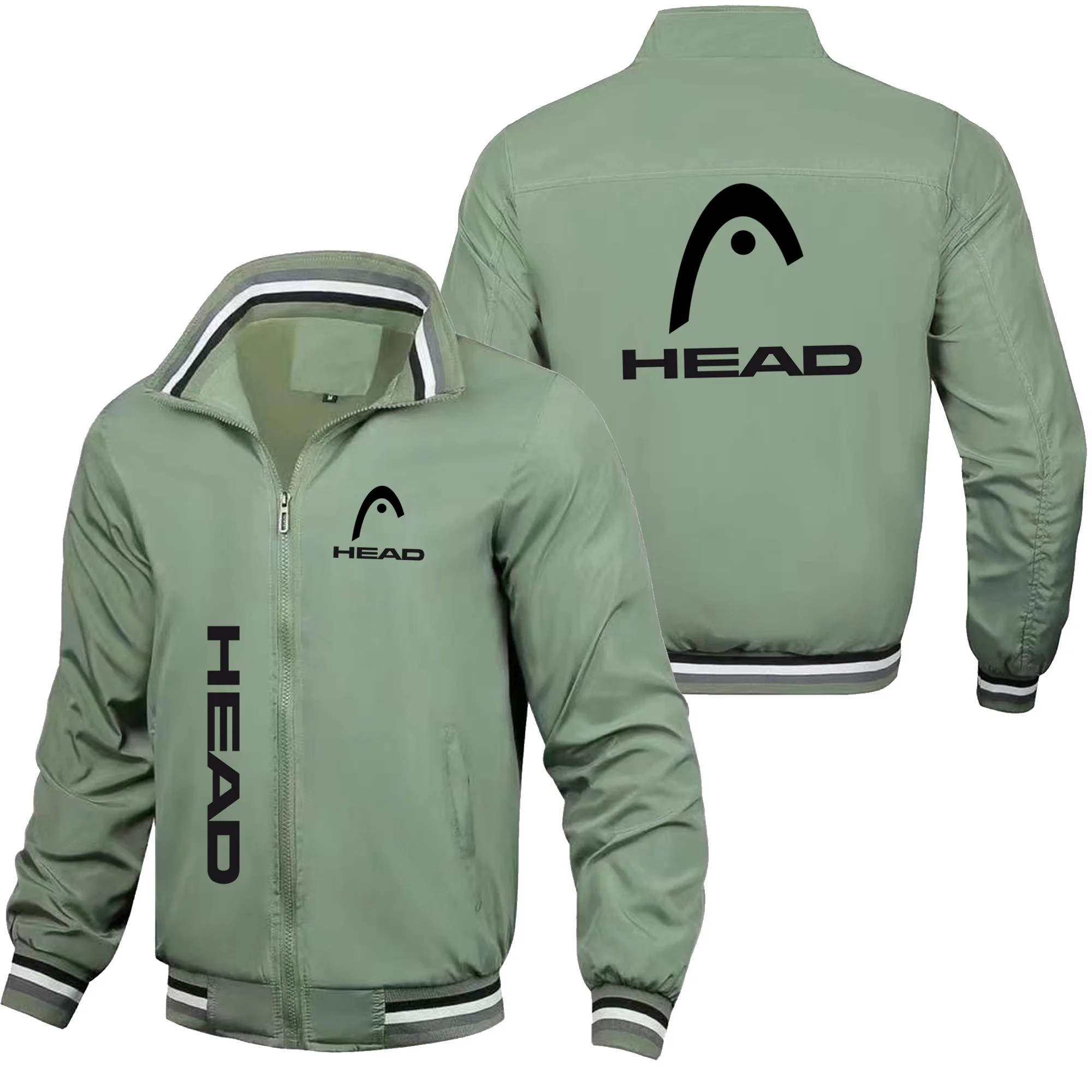Men's high-quality and fashionable casual baseball jacket, motorcycle jacket, outdoor sports windbreaker