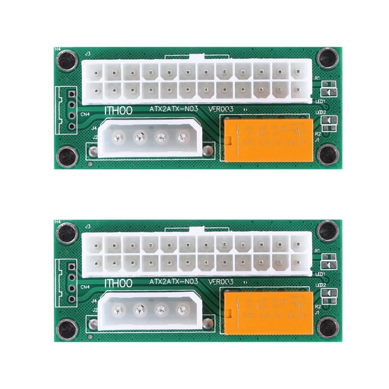 

12 упаковок двойной блок питания, несколько адаптеров питания, Add2psu ATX 24-контактный разъем для Molex 4-контактный разъем для майнера BTC