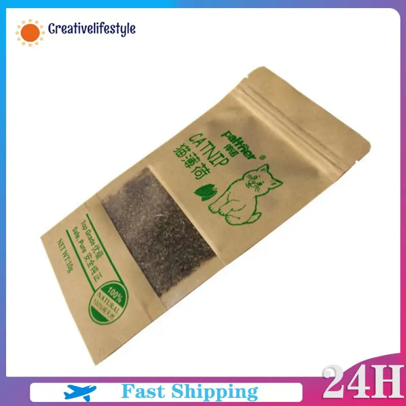 

New Organic 100% Natural Cat Catnip Cattle Grass 10g Cat Mint Leaves Menthol Flavor Funny Cat Training Toy Cats Supplies