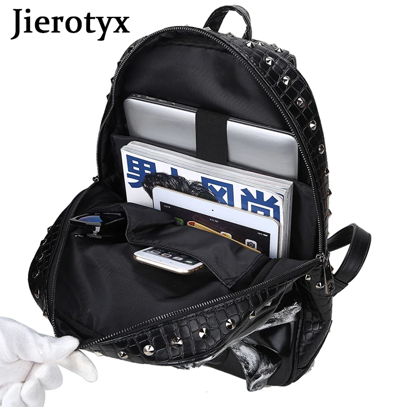 Фото Винтажный ранцевый рюкзак для подростков JIEROTYX с 3d-рисунком пиратского черепа №5