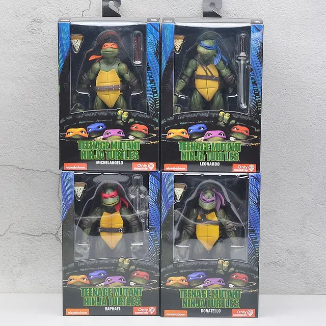 Kit Tartarugas Ninja - Donatello Michelangelo Raphael e Leonardo - TMNT -  MiniCo - IMMER