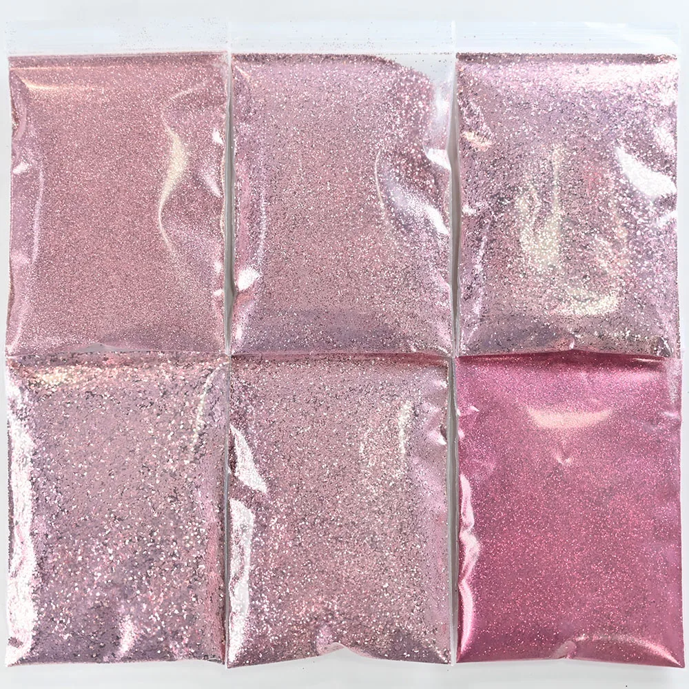 

60g Brick-red Bling Nail Glitter Powder,Mix-Size-Colors Laser Nail Powder Bordeaux Pigment,2022 New Nail Dust(6bag*10g)