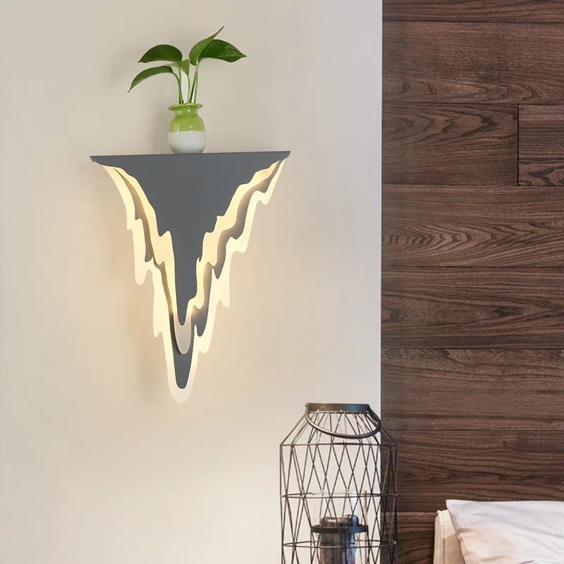 

LED Wall Light Living Room Corridor Stairway Decorative Lighting Lamp Fixture Bedroom Wall Lamp Iron Acrylic Material AC90-260V