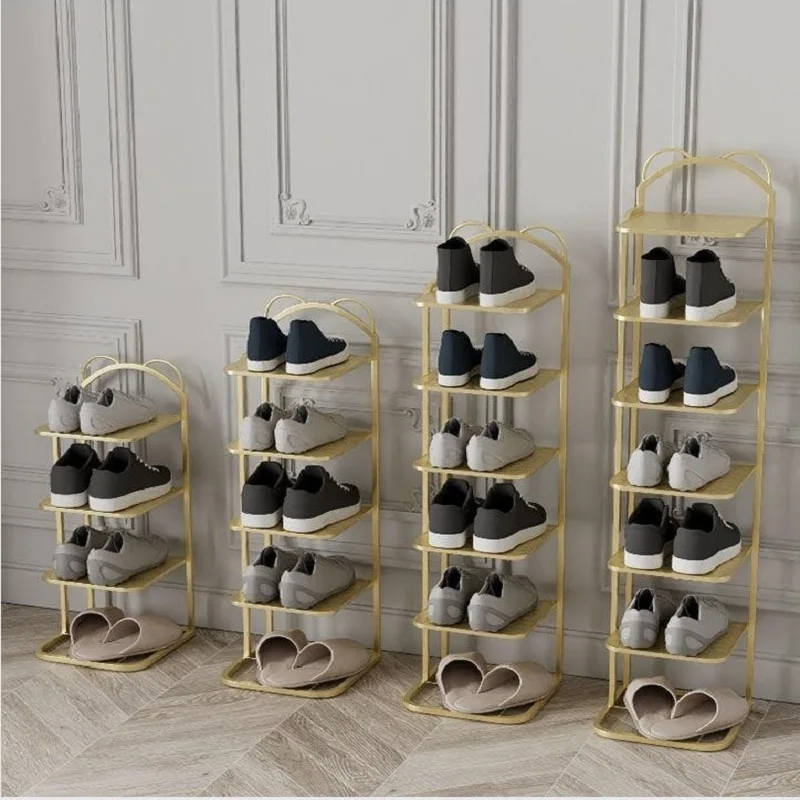 

Simple Household Space Saving Cabinet Dormitory Door Slippers Entry Narrow Small Shoe Rack